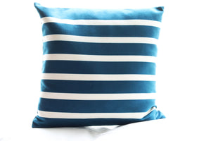 Housses de coussin marinières Bleu